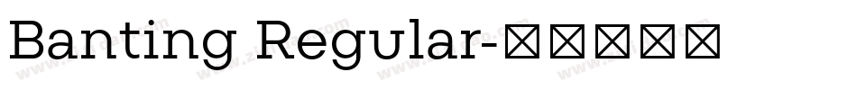 Banting Regular字体转换